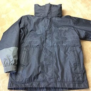 Columbia kids winter jacket size 8 dark gray